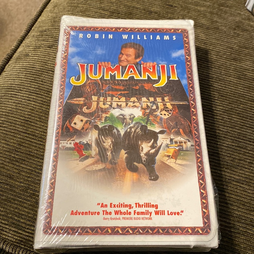 Jumanji VHS movie. Excellent condition.